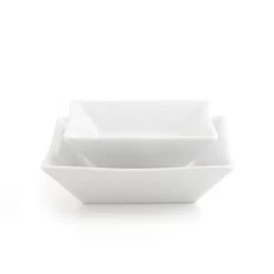 Pillivuyt Quartet Square Bowls Rimless