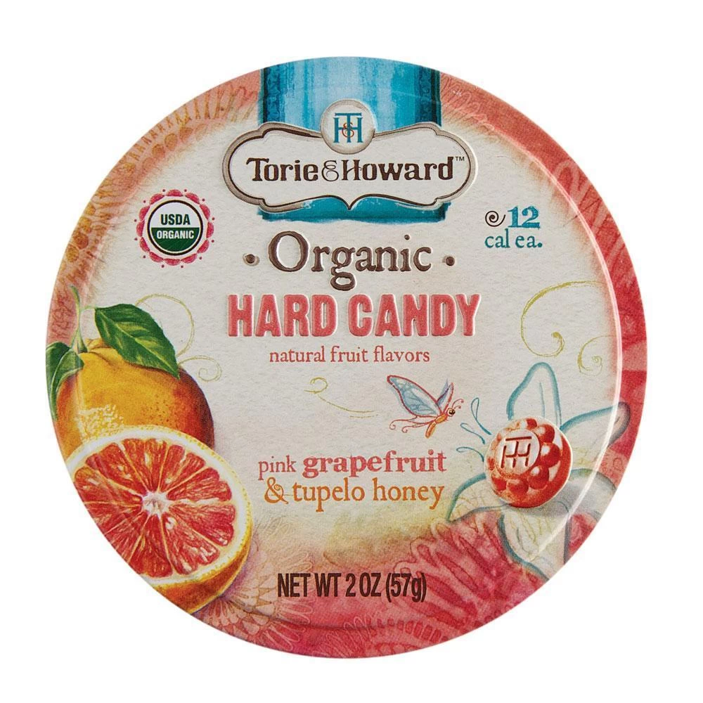Torie & Howard Pink Grapefruit & Tupelo Honey Candy Tin 3 Torie & Howard Pink Grapefruit & Tupelo Honey Candy Tin