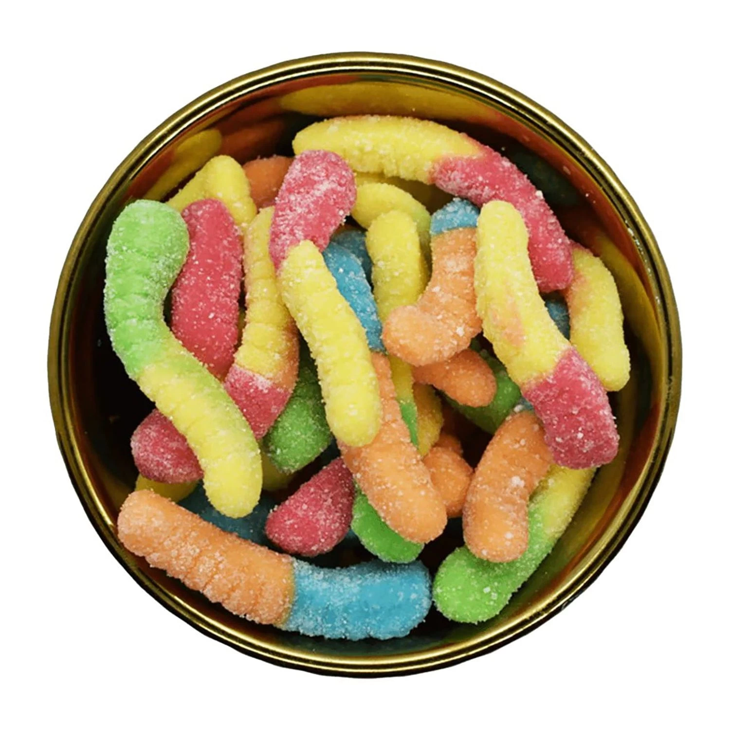 Mini Neon Gummy Worms 3 Mini Neon Gummy Worms